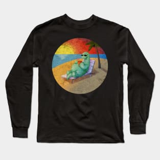 Dino Vacaciones Beach Long Sleeve T-Shirt